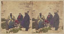 Voyage en Orient. Syrie. Cheiks Druses., about 1860. Creator: Unknown
