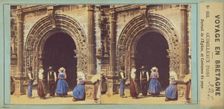 Voyage en Bretagne. Guimilleaux (Finistere) Portail de l'Eglise, et Costumes du pays., about 1860. Creator: Unknown