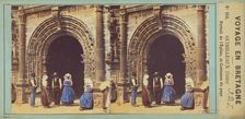 Voyage en Bretagne. Guimilleaux (Finistere) Portail de l'Eglise, et Costumes du pays., about 1860. Creator: Unknown