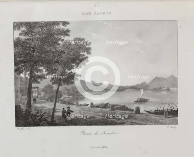 Voyage en Italie en 1822, 1833. Creator: Jean-Baptiste Isabey (French, 1767-1855).