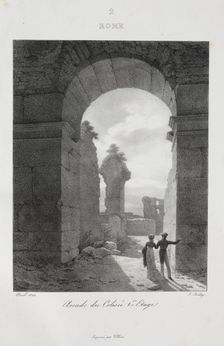 Voyage en Italie en 1822, 1833. Creator: Jean-Baptiste Isabey (French, 1767-1855)
