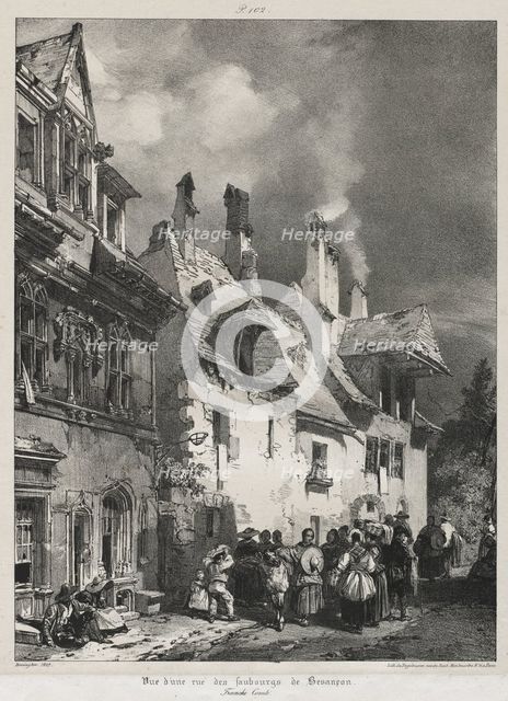 Voyages pittoresques et romantiques dans lancienne France, Franche-Comté..., 1825. Creator: Richard Parkes Bonington (British, 1802-1828).