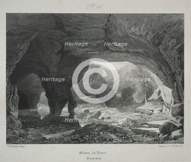 Voyages pittoresques et romantiques dans lancienne France. Franche-Comté..., 1825. Creator: James Duffield Harding (British, 1798-1863).