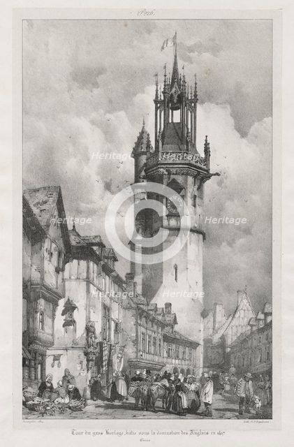 Voyages pittoresques et romantiques dans lancienne France, Normandie…, 1824. Creator: Richard Parkes Bonington (British, 1802-1828).