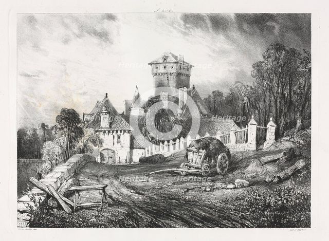 Voyages pittoresques et romantiques dans lancienne France, Auvergne..., 1832. Creator: Eugène Isabey (French, 1803-1886).