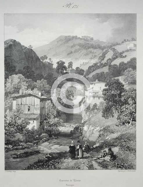 Voyages pittoresques et romantiques dans lancienne France. Auvergne..., 1825. Creator: James Duffield Harding (British, 1798-1863).
