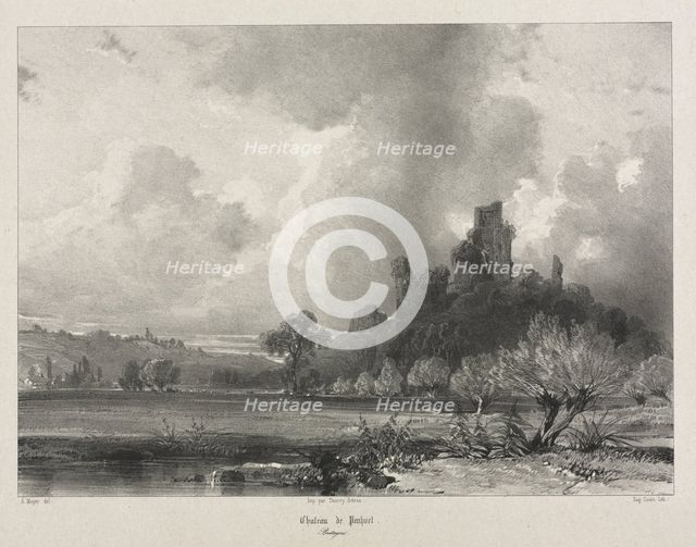 Voyages pittoresques et romantiques dans lancienne France. Bretagne: Chateau de Penhoet. Creator: Eugène Cicéri (French, 1813-1890).