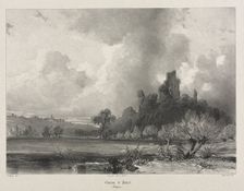 Voyages pittoresques et romantiques dans lancienne France. Bretagne: Chateau de Penhoet. Creator: Eugène Cicéri (French, 1813-1890)