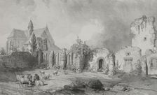 Voyages pittoresques et romantiques dans lancienne France. Bretagne: Abbaye de Relec. Creator: Eugène Cicéri (French, 1813-1890)