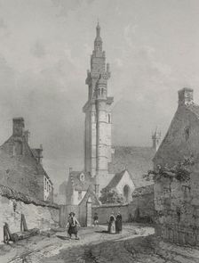 Voyages pittoresques et romantiques dans lancienne France. Bretagne: Eglise de Roscoff. Creator: Eugène Cicéri (French, 1813-1890)
