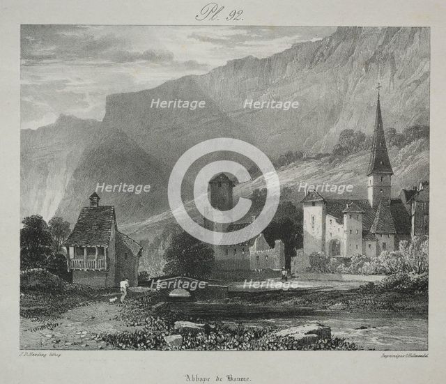 Voyages pittoresques et romantiques dans lancienne France. Franche Comté..., 1825. Creator: James Duffield Harding (British, 1798-1863).