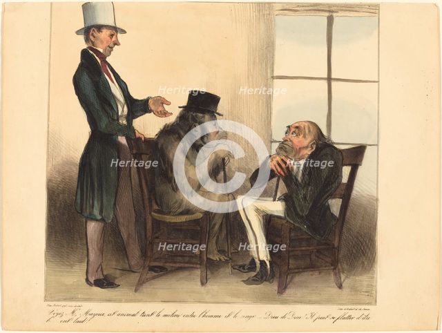 Voyez, Mr. Mayeux, cet animal..., 1836. Creator: Honore Daumier.