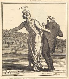 Voyons, monsieur Réac..., 1871. Creator: Honore Daumier