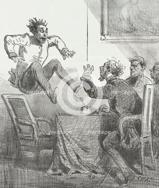 Voyons cher ami! Calmez vous! Il faut pourtant que nous en parlions un peu de la Vénétie, 1866. Creator: Cham.