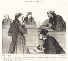 Voyons témoin il serait important de..., 1846. Creator: Honore Daumier