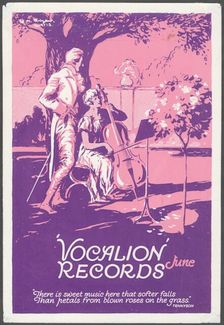 Vocalion Records Bulletin, 1920s. Artist: Curtis
