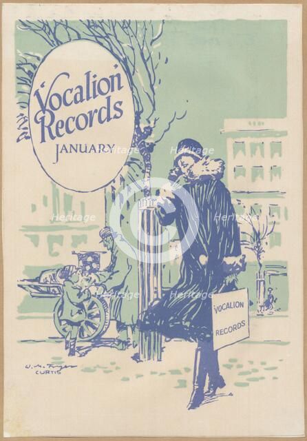 Vocalion Records Bulletin, 1920s. Artist: Curtis