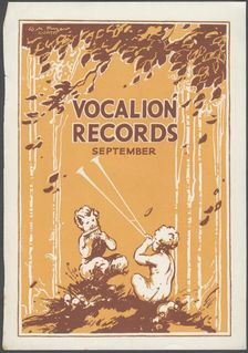 Vocalion Records Bulletin, 1920s. Artist: Wilfred Fryer