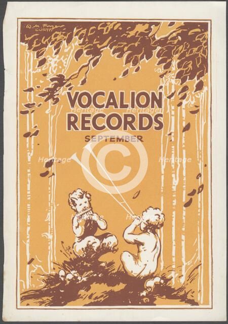 Vocalion Records Bulletin, 1920s. Artist: Wilfred Fryer