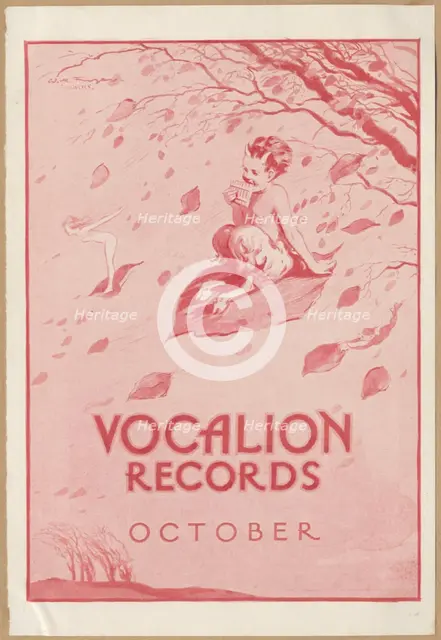 Vocalion Records Bulletin, 1920s. Artist: Wilfred Fryer