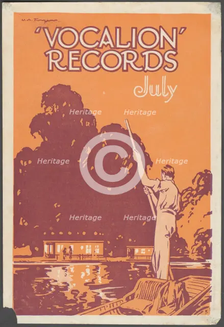 Vocalion Records Bulletin, 1920s. Artist: Wilfred Fryer