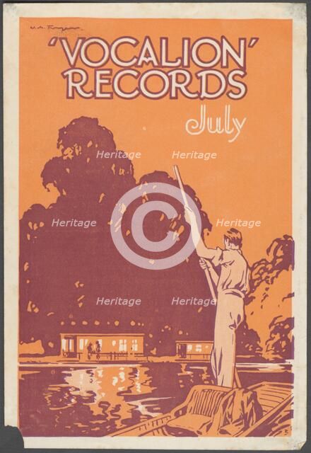 Vocalion Records Bulletin, 1920s. Artist: Wilfred Fryer