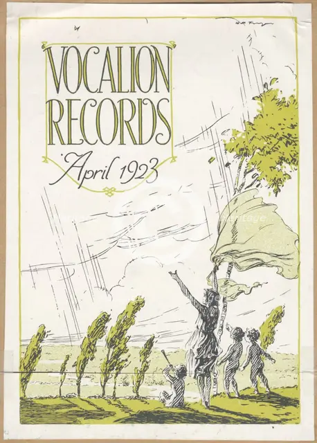 Vocalion Records Bulletin, 1923.