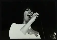 Vocalist Norma Winstone performing at The Stables, Wavendon, Buckinghamshire. Creator: Denis Williams