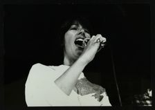 Vocalist Norma Winstone performing at The Stables, Wavendon, Buckinghamshire. Creator: Denis Williams
