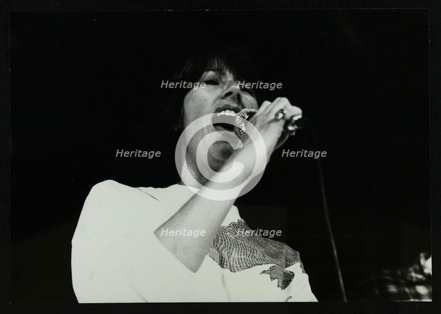 Vocalist Norma Winstone performing at The Stables, Wavendon, Buckinghamshire. Creator: Denis Williams.
