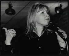 Vocalist Tina May at The Fairway, Welwyn Garden City, Hertfordshire, 7 March 1999. Creator: Denis Williams