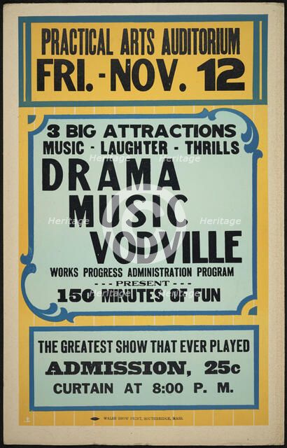 Vodville Show, [193-]. Creator: Unknown.