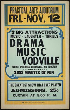 Vodville Show, [193-]. Creator: Unknown