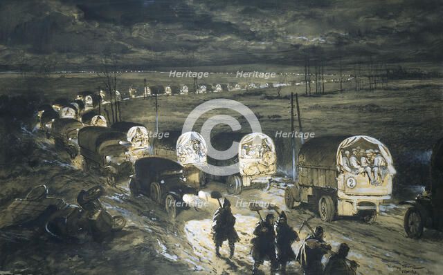 Voie Sacrée (Sacred Way), Verdun, 1916.