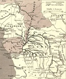 'Voies de communication du bassin du Congo; L'Ouest Africain 1914. Creator: Unknown