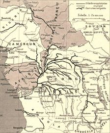 'Voies de communication du bassin du Congo; L'Ouest Africain 1914. Creator: Unknown