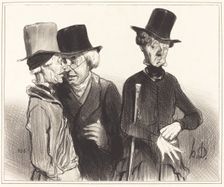 - Voilà! t'es devenu rentier, moi médecin, lui est devenu lion, 1841. Creator: Honore Daumier