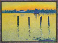 Voilier sur l'Escaut (Sailing Boat on the River Escaut), 1892. Creator: Rysselberghe, Théo van (1862-1926)