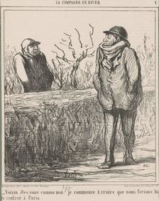 Voisin, êtes-vous comme moi? ..., 1865. Creator: Honore Daumier