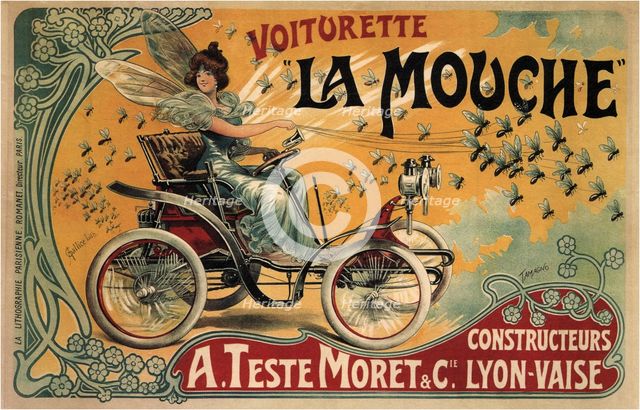 Voiturette La Mouche, 1900. Artist: Tamagno, Francisco (1851-1923)