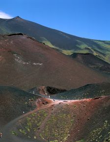 Volcanic cones, Mount Etna, Sicily, Italy. Creator: Peter Thompson