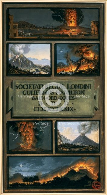 Volcanic eruptions, 1779. Creator: Unknown.