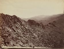 Volcanic Ridge, Trinity Mountains, Nevada, 1867. Creator: Tim O'Sullivan