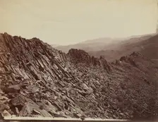 Volcanic Ridge, Trinity Mountains, Nevada, 1867. Creator: Tim O'Sullivan
