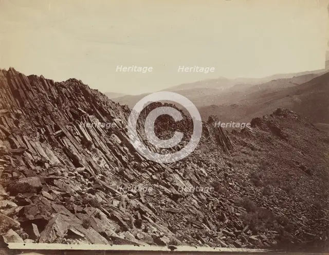 Volcanic Ridge, Trinity Mountains, Nevada, 1867. Creator: Tim O'Sullivan.