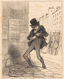 Volé!... Rue vide-gousset..., 1839. Creator: Honore Daumier