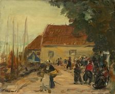 Volendam Street Scene, 1910. Creator: Robert Henri
