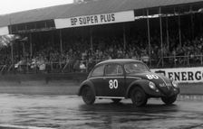 Volkswagen Beetle, M.J. Griffin, Goodwood Members Meeting 1959. Creator: Unknown