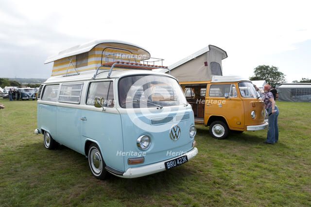 Volkswagen camper van at V Dub Island event, Isle of Wight 2013 Artist: Unknown.