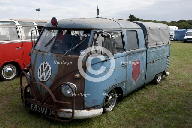 Volkswagen camper van at V Dub Island event, Isle of Wight 2013 Artist: Unknown.